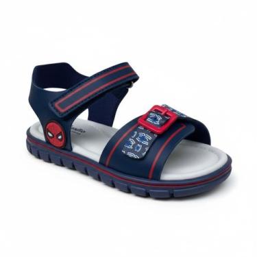 Imagem de Sandália Papete Infantil Ortopasso Meninos Anatômica Spider Confortáve