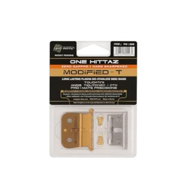 Imagem de Lâmina de substituição 04521 serve para Andis T-Outliner 04780, GTX 04785 (Modelo GO, GTO) Modificado One Hittaz Zero Gap da PRO-MATE com parafusos livres (ouro - forma T)