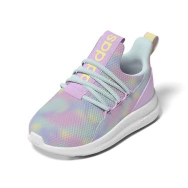 Imagem de adidas Tênis esportivo infantil unissex Lite Racer Adapt 7.0, Bliss Lilac/Halo Mint/Pó Amarelo, 11.5 Little Kid