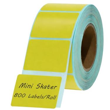 Imagem de Mini Skater 800 etiquetas/rolo etiquetas de impressora térmica 40 x 30 mm (40 x 30 mm) adesivos de etiquetas de papel térmico compatíveis com a maioria dos fabricantes de etiquetas para endereços