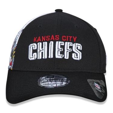 Imagem de BONÉ NEW ERA 3930 KANSAS CITY CHIEFS DRAFT FONT PRETO-Masculino