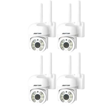 Imagem de ANJ.GG Câmera de Segurança Interna/Externa, Dome PTZ, 1080p/720p, Detecção de Movimento, Monitoramento Residencial, U2-branco*4, Wi-Fi/Com Fio, Visão Noturna, AC/DC