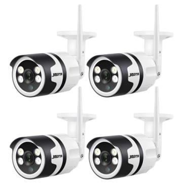 Imagem de ANJ.GG Câmera de Segurança Interna/Externa, Estilo Domo, 1080p HD, Com Alarme, Monitoramento Residencial, H23*4, Wi-Fi/Com Fio, Visão Noturna, AC/DC, Wi-Fi