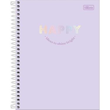 Imagem de Caderno Happy Colors ESPIRAL Colegial TILIBRA - 10M 160 Folhas (Lilás)
