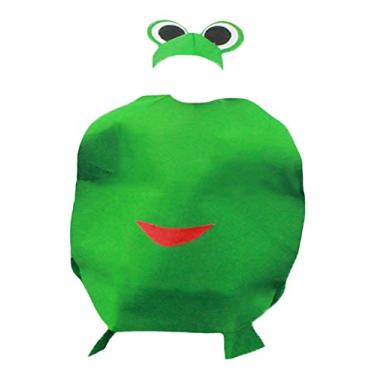 Imagem de Petitebella Fantasia infantil com estampa de animal de fruta combinada (sapo, tamanho único)