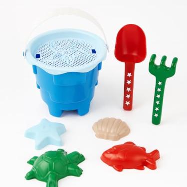 Imagem de Balde Balinho De Areia Criança Castelinho Com Acessórios Para Brincar na Areia Terra Praia Verão