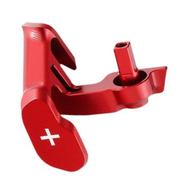 Imagem de Ysyqkn Controlador de alavanca de câmbio tipo borboleta com acionamento por polegar, instalação rápida, acessório para Spyder F3, Vermelho