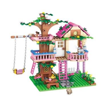 Imagem de Blocos De Montar De Verão Para Crianças, Modelo De Castelo, Casa Na Ár