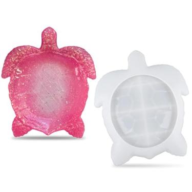 Imagem de Fuehbur Bandeja de resina de tartaruga grande textura molde de silicone placa de bugiganga de concreto molde de resinas epóxi para decoração artesanal faça você mesmo, presente de artesanato, suporte