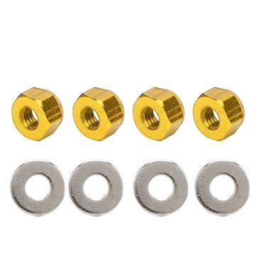 Imagem de SPYMINNPOO Conjunto de Porca Sextavada de Roda de Alumínio Atualizada para Carro RC Wltoys 144001, Porca de Roda RC Leve Antiderrapante para Entusiastas de Modelo de Carro Com Controle Remoto, (#3)