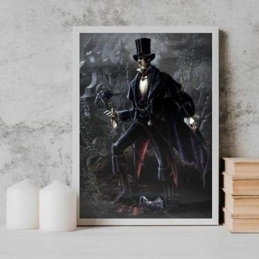 Imagem de Quadro Umbanda Exú Caveira 33X24Cm - Com Vidro Branca