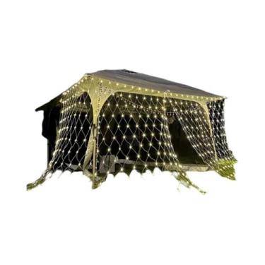 Imagem de Luzes De Natal Em Rede Com 640 LEDs, 6m X 4m, 8 Modos, Guirlanda De Fa