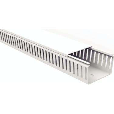 Imagem de Canaleta para Painel Tramontina Semiaberta Branca 80x50x2000mm