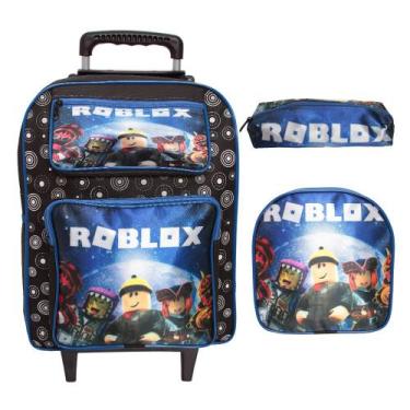 Imagem de Kit Mochila Escolar Infantil Menino + Estojo + Lancheira - Plike