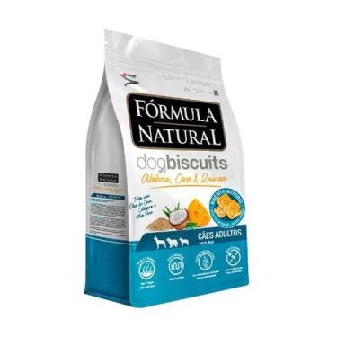 Imagem de Petiscos Fórmula Natural Dog Biscuits para cães adultos sabor abóbora,