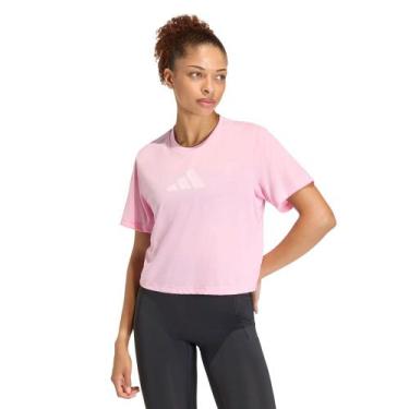 Imagem de Camiseta Feminina Adidas Train Essentials Rosa, Rosa, G