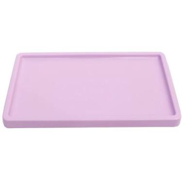 Imagem de Bandeja Retangular 30x18cm Lilás - 01 unidade - Só Boleiras - Rizzo Em