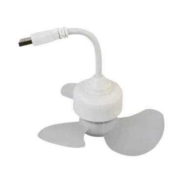 Imagem de Ventilador De Teto Mini LED USB Com Lâmpada De Base E27 Para Quarto E 