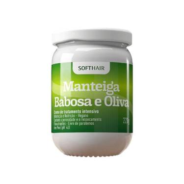 Imagem de Creme Para Cabelo Babosa Aloe Vera E Oliva Com Ativo Natural - Soft Ha