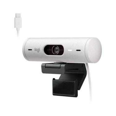Imagem de Webcam + Suporte Logitech Brio 500 Full HD, 1080p, 30 FPS, com Microfo