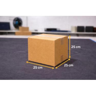 Imagem de 15 Caixa Papelão 25x25x25cm Resistente Envios Armazenamento Correios P