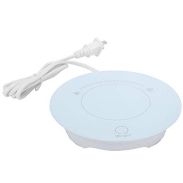 Imagem de Aunmas Aquecedor de Caneca de Café, Aquecedor de Copo para Uso em Mesa de Escritório, Aquecedor de Bebida Elétrico Placa Aquecedor de Café para Chá de Cacau Água Leite para Home Office US Plug 110V (Branco)