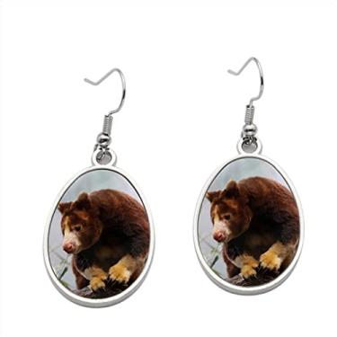 Imagem de Brincos de canguru Matschies Tree 2 – Brincos com pingente para meninas – Presente de festa de aniversário dos namorados