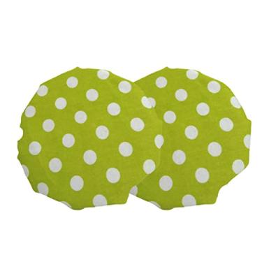 Imagem de QILAND Capas de maçaneta de porta 2 peças protetor de maçaneta de porta tampas de maçanetas redondas macias capas de maçanetas de porta estilo natural decore sua maçaneta (verde)