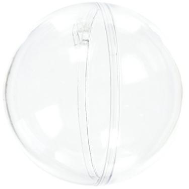 Imagem de Darice Bola de enfeite de plástico preenchível, 60 mm, transparente