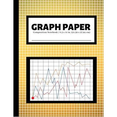 Imagem de Graph Paper Composition Notebook: 4x4 Quad Ruled Graphing Grid Paper | Math and Science Notebooks | 100 Pages | Orange Citrus