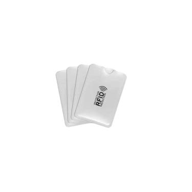 Imagem de 6 Envelopes Rfid Bloqueador Cartão De Crédito Contactless prata