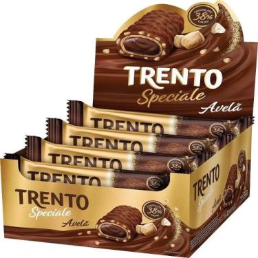 Imagem de Chocolate Trento Wafer Speciale Avelãs Ao Leite 26G - Embalagem Com 12