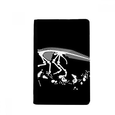 Imagem de Porta-passaporte preto Dinosaur Bone Bones Notecase Burse capa carteira porta-cartões