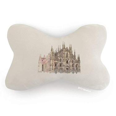 Imagem de DIYthinker Almofada para decoração de pescoço de carro Catedral de Milão em Milão, Itália