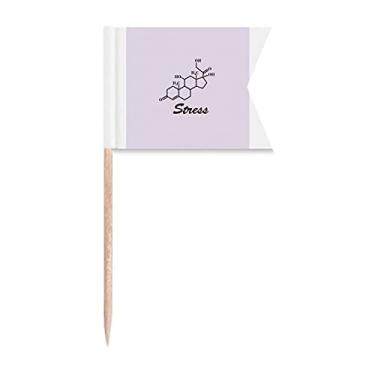 Imagem de Sinalizadores de palitos de dente emoção motivação de estresse marcação para bolo de festa comida de queijo