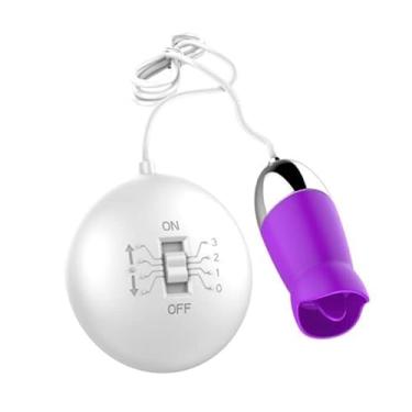 Imagem de Cápsula Vibratória Bullet Estimulador Clitoriano Lingua Mágica Com Controle Para Controlar A Velocidade Roxo MBC1014