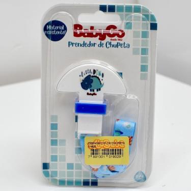 Imagem de Prendedor De Chupeta Baby Go Azul Policarbonato 1 Unidade