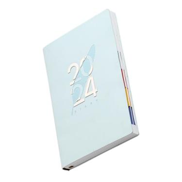 Imagem de SEWACC Caderno De Gestão De Tempo Para 2024 Caderno Pautado Livro Diário De Viagem Planejador Semanal Calendário De Trabalho Livro De Redação Eficiente Trabalhos De Aula Papel