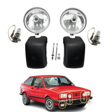 Imagem de Kit Batente Para-choque Farol Milha Lampada H3 Gol Gt Até 86