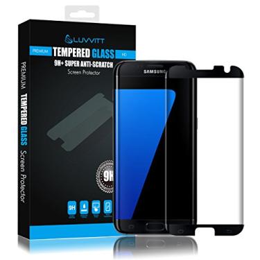 Imagem de Película de vidro temperado LUVVITT (compatível com a capa) para Galaxy S7 Edge - Preta