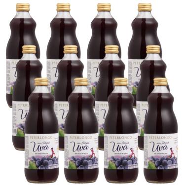 Imagem de Cx 12 Suco de Uva Tinto Integral  Peterlongo 500 ml