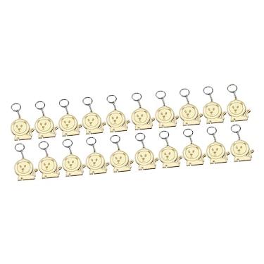 Imagem de TENDYCOCO 20 peças de madeira pequeno animal chaveiro engraçado chaveiro carteira chaveiro animal charme chaveiro chaveiro de madeira inacabado chaveiro decoração bolsa suspensa lembrança criança,