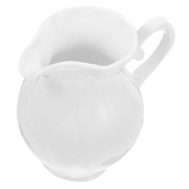 Imagem de IMIKEYA copo de leite de cerâmica Leiteira de cerâmica Dispensador de xarope de café molheira de cerâmica jogo de chá da tarde talheres jarro de leite de cerâmica jarro pequeno mini molho