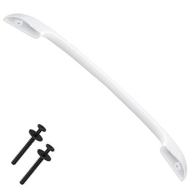 Imagem de Substituição de maçaneta de porta de forno 316443601 atualizada compatível com fogão elétrico Frigidaire Kenmore Electrolux vem com 2 pacotes de parafusos de maçaneta de porta de forno 316433300