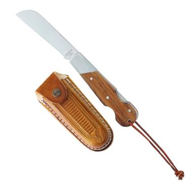 Imagem de Canivete Cimo 450/7 Inox Cabo Madeira com Trava e Bainha