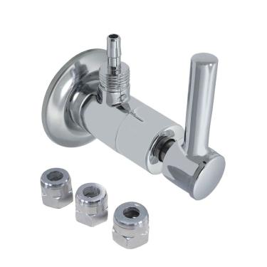 Imagem de Registro Adaptador Filtro Água Universal Parede Cromado 1/4