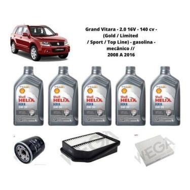 Imagem de Kit revisao troca de oleo grand vitara 2.0 16v 2008 à 2016 - SHELL