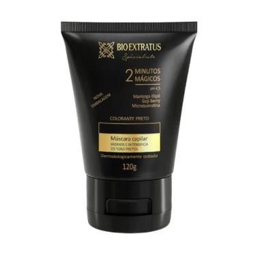 Imagem de Mascara colorante preta reaviva a cor e trata 120 gr - BIOEXTRATUS