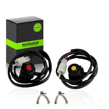 Imagem de 1 interruptor de desligamento + 1 interruptor de partida para motocicleta ATV Dirt Bike Stop Switch Horn Button