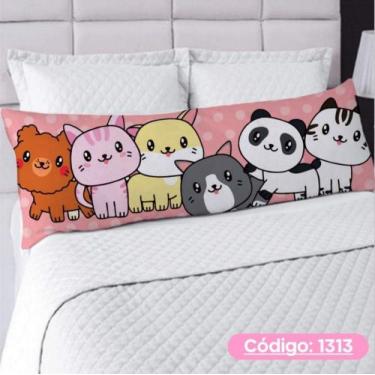 Imagem de Capa De Travesseiro Corpo Fronha Xuxão  Ziper Personalizado 1.25x0.45c